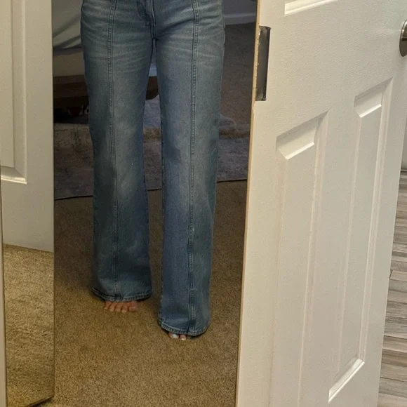 LOFT Medium Wash Wide Leg Jeans - Picture 8 of 8